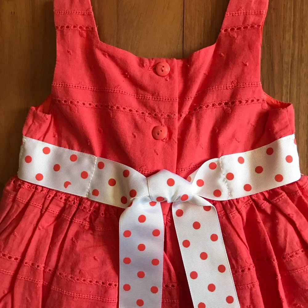 Youngland Toddler Girls Coral Pink Sleeveless Dress Size 2T